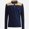 Alviero Martini Maglie, Camicie & T-Shirts | Polo Manica Lunga In Cotone Blu Navy