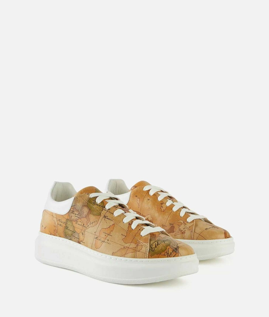 Alviero Martini Sneakers & Polacchini | Sneakers In Eco Nappa Stampa Geo Classic