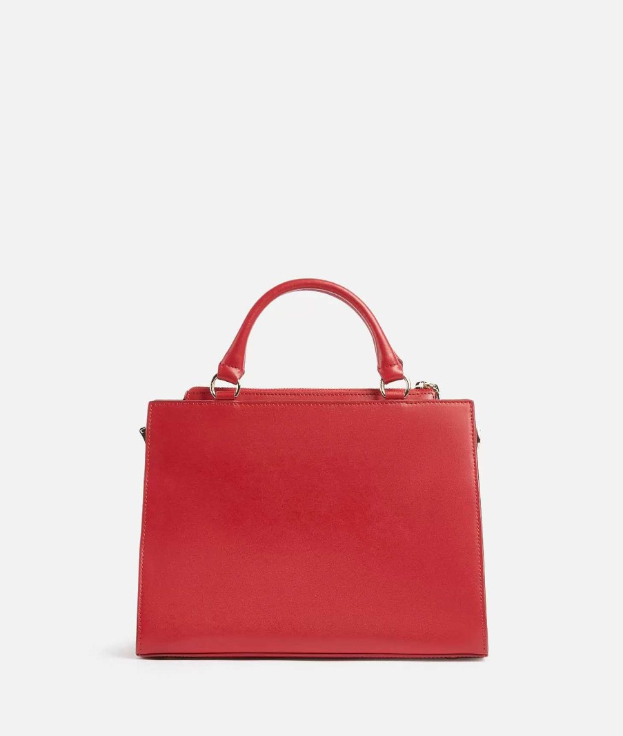 Alviero Martini Borse A Mano | Millennium Bag Borsa A Mano In Pelle Liscia Con Tracolla Rosso Scarlatto