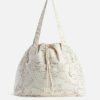 Alviero Martini Costumi & Beachwear | Borsa Mare Grande In Canvas Stampa Geo Color Cru