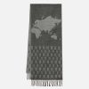 Alviero Martini Sciarpe & Foulard | Sciarpa Geo Pieno 1C Bordi 40 X 180 Grigio Medio