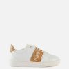 Alviero Martini Sneakers | Sneakers In Eco Nappa Con Banda Laterale Geo Classic Bianche