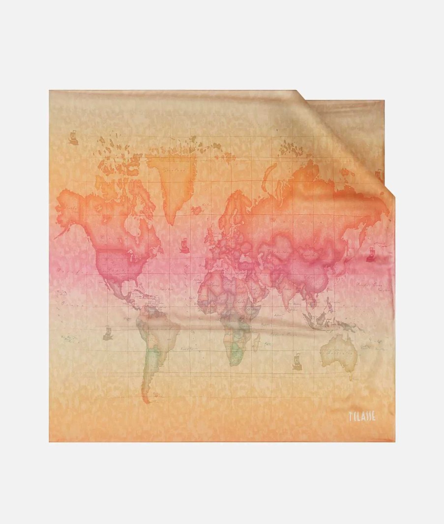 Alviero Martini Sciarpe & Foulard | Foulard Geo Multicolor 75 X 75 Rosa Tramonto