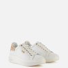 Alviero Martini Sneakers | Sneakers In Pelle Liscia Con Dettagli In Nappa Geo Classic Bianche