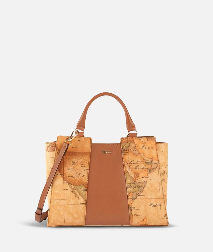 Alviero Martini Borse A Mano | Geo Classic Borsa A Mano Piccola Con Inserto Centrale