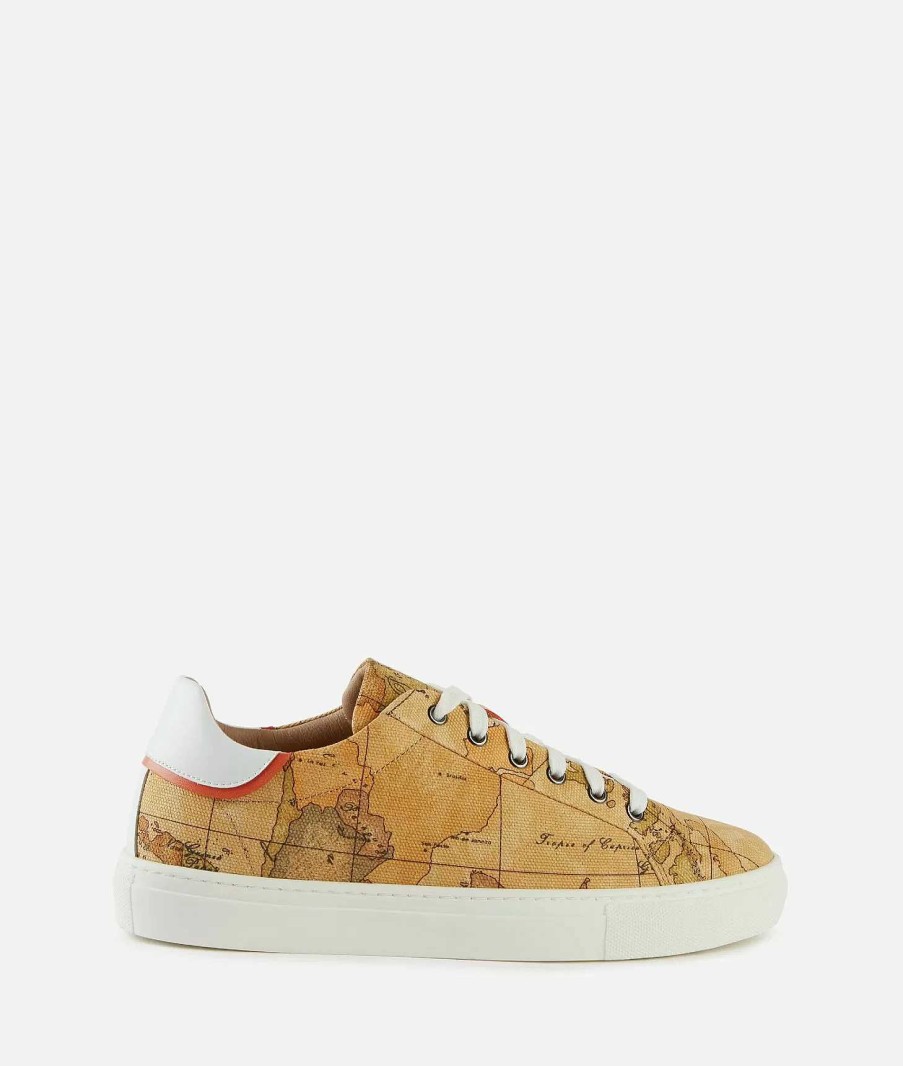 Alviero Martini Sneakers & Polacchini | Sneakers In Canvas Stampa Geo Classic