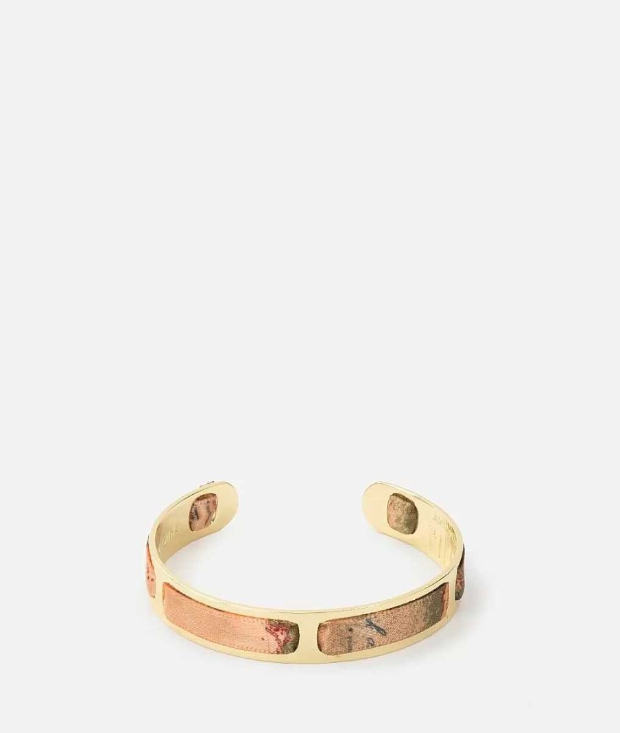 Alviero Martini Altri Accessori | Bracciale Bangle Con Nastro Geo Classic Oro Chiaro