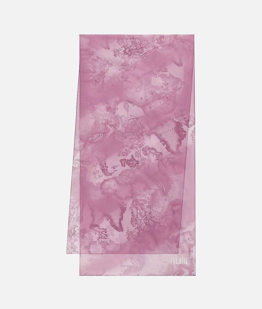 Alviero Martini Sciarpe & Foulard | Sciarpa Geo Orchidea 48 X 190 Malva