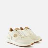 Alviero Martini Sneakers | Running In Pelle Granatina Con Dettaglio 1C Marmo