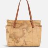 Alviero Martini Borse Shopping | Geo Classic Shopping Bag Con Fibbie