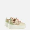 Alviero Martini Sneakers | Sneakers In Canvas Stampa Geo Safari Beige Pastello