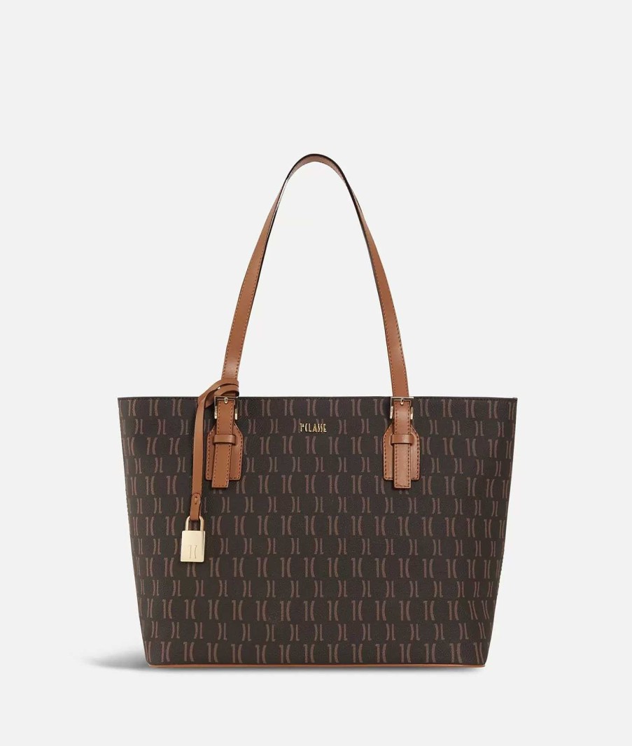 Alviero Martini Borse Shopping | Monogram Borsa Shopping Media Cuoio