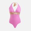 Alviero Martini Costumi & Beachwear | Geo Atlantis Costume Intero Rosa Bubble