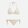 Alviero Martini Costumi & Beachwear | Luxury Bikini Triangolo Con Dettaglio Traforato Bianco