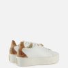 Alviero Martini Sneakers | Sneakers Alte In Eco Nappa Con Passalacci Bianche