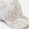 Alviero Martini Cappelli | Cappello Baseball In Canvas Stampa Geo White