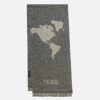 Alviero Martini Sciarpe & Foulard | Sciarpa Geo Pieno In Misto Cotone 40 X 190 Nera