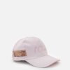 Alviero Martini Cappelli | Cappello Baseball In Cotone Con Logo Ricamato Rosa Bubble