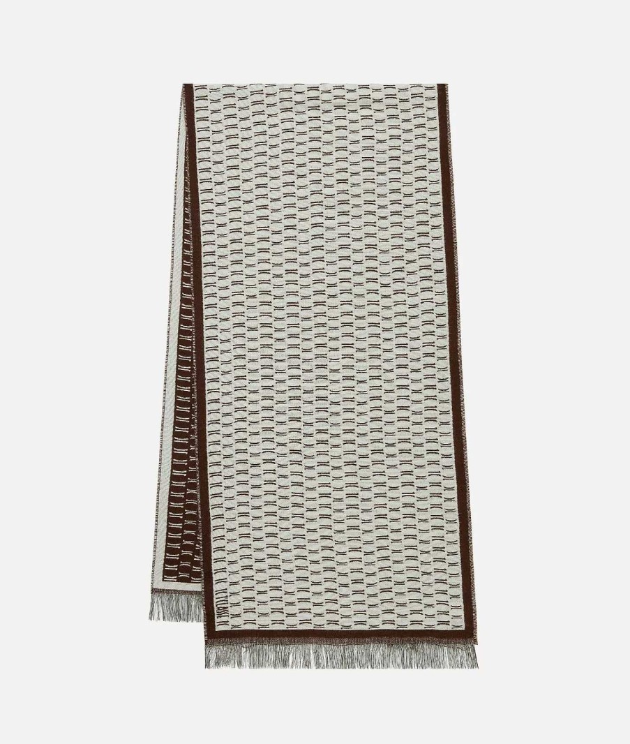 Alviero Martini Sciarpe & Foulard | Sciarpa 1C All-Over Cornice 40 X 180 Naturale