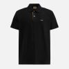 Alviero Martini Maglie, Camicie & T-Shirts | Polo In Jersey Di Cotone Piquet Con Dettaglio Manica Nera