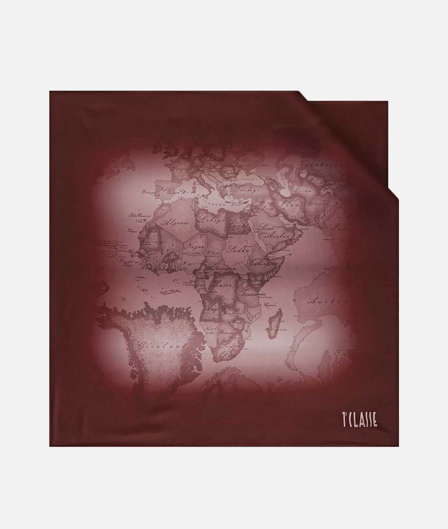 Alviero Martini Sciarpe & Foulard | Foulard Geo Color Sfumato 75 X 75 Cabernet