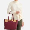 Alviero Martini Borse Shopping | Glam City Borsa Shopping Grande Cabernet