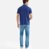 Alviero Martini Maglie, Camicie & T-Shirts | Polo In Jersey Di Cotone Piquet Con Dettaglio Manica Blu Cobalto