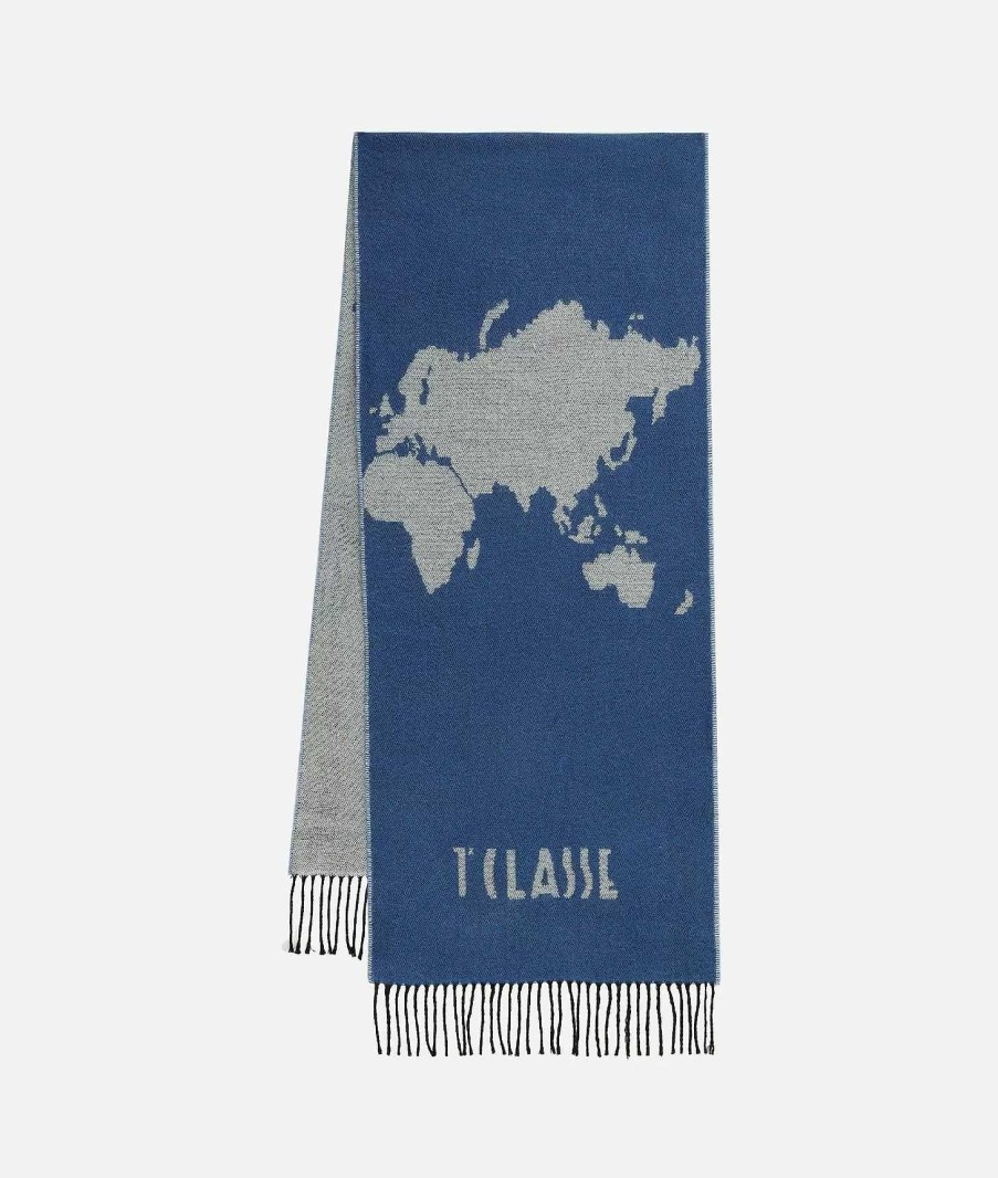 Alviero Martini Sciarpe & Foulard | Sciarpa Geo Pieno 40 X 180 Bluette