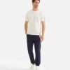 Alviero Martini Maglie, Camicie & T-Shirts | Girocollo A Maniche Corte In Filato Di Cotone Bianco Latte