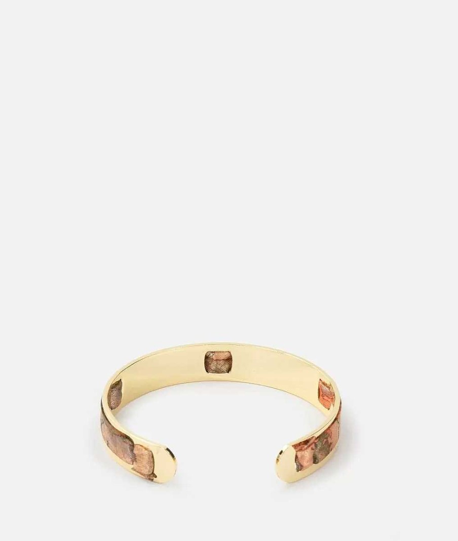 Alviero Martini Gioielli | Bracciale Bangle Con Nastro Geo Classic Oro Chiaro