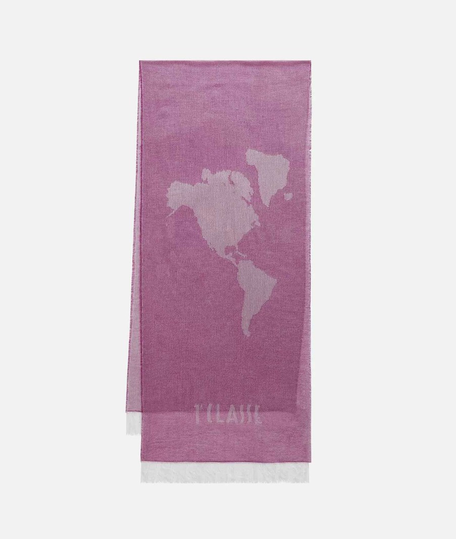 Alviero Martini Sciarpe & Foulard | Sciarpa Geo Pieno 40 X 190 Malva