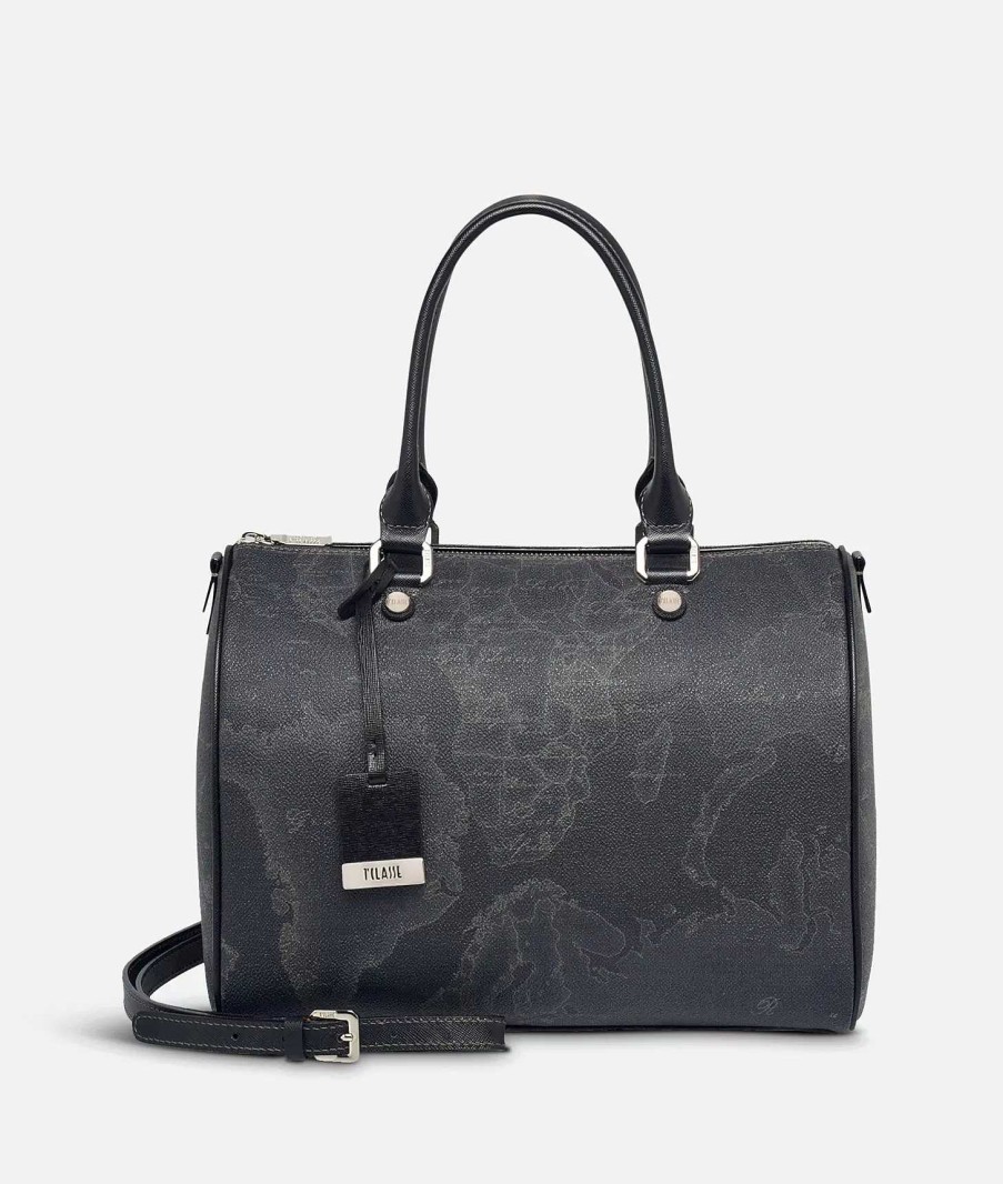 Alviero Martini Borse A Mano | Geo Black Borsa Media A Bauletto