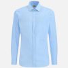 Alviero Martini Maglie, Camicie & T-Shirts | Camicia Slim In Cotone Stretch Con Toppe Azzurro Cielo