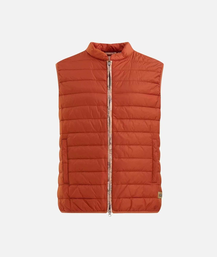 Alviero Martini Giacche & Cappotti | Gilet In Nylon Imbottito Rosso