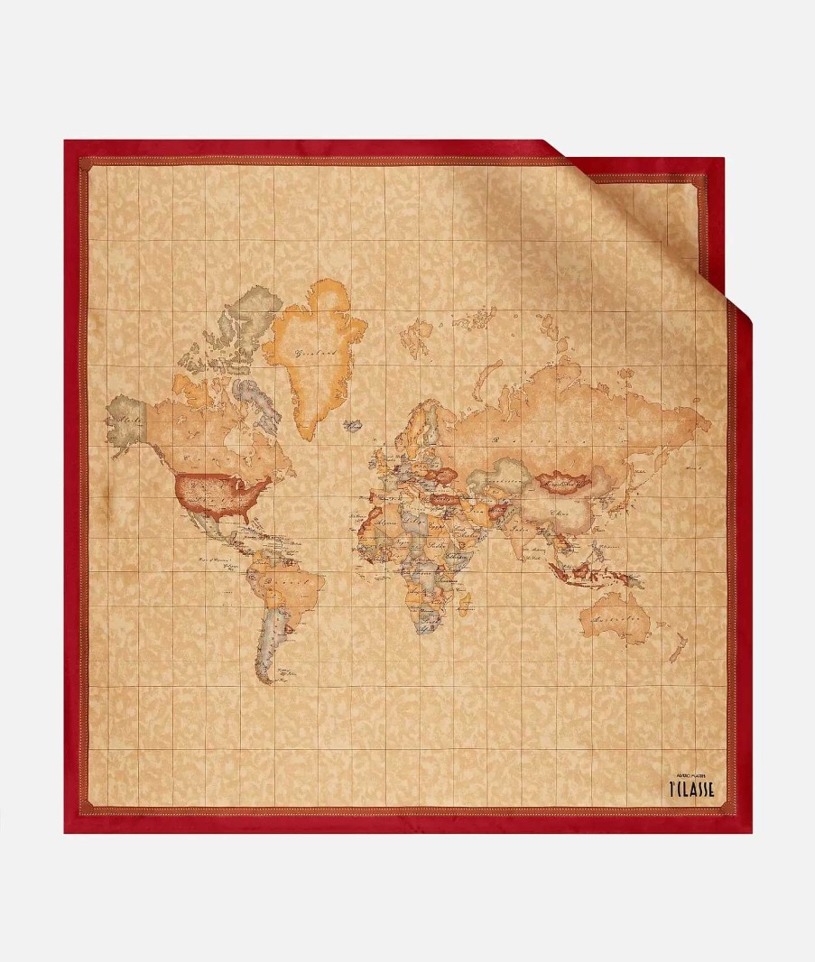 Alviero Martini Sciarpe & Foulard | Foulard Geo Classic 90 X 90 Rosso Scarlatto