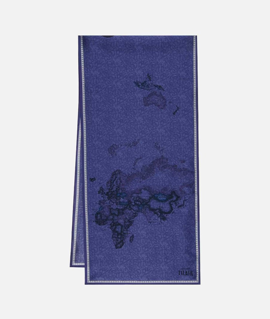 Alviero Martini Sciarpe & Foulard | Sciarpa Geo Color 45 X 180 Indaco