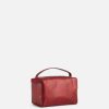 Alviero Martini Bustine & Beauty Case | Beauty Case Piccolo Con Stampa Cartina Geografica Rosso