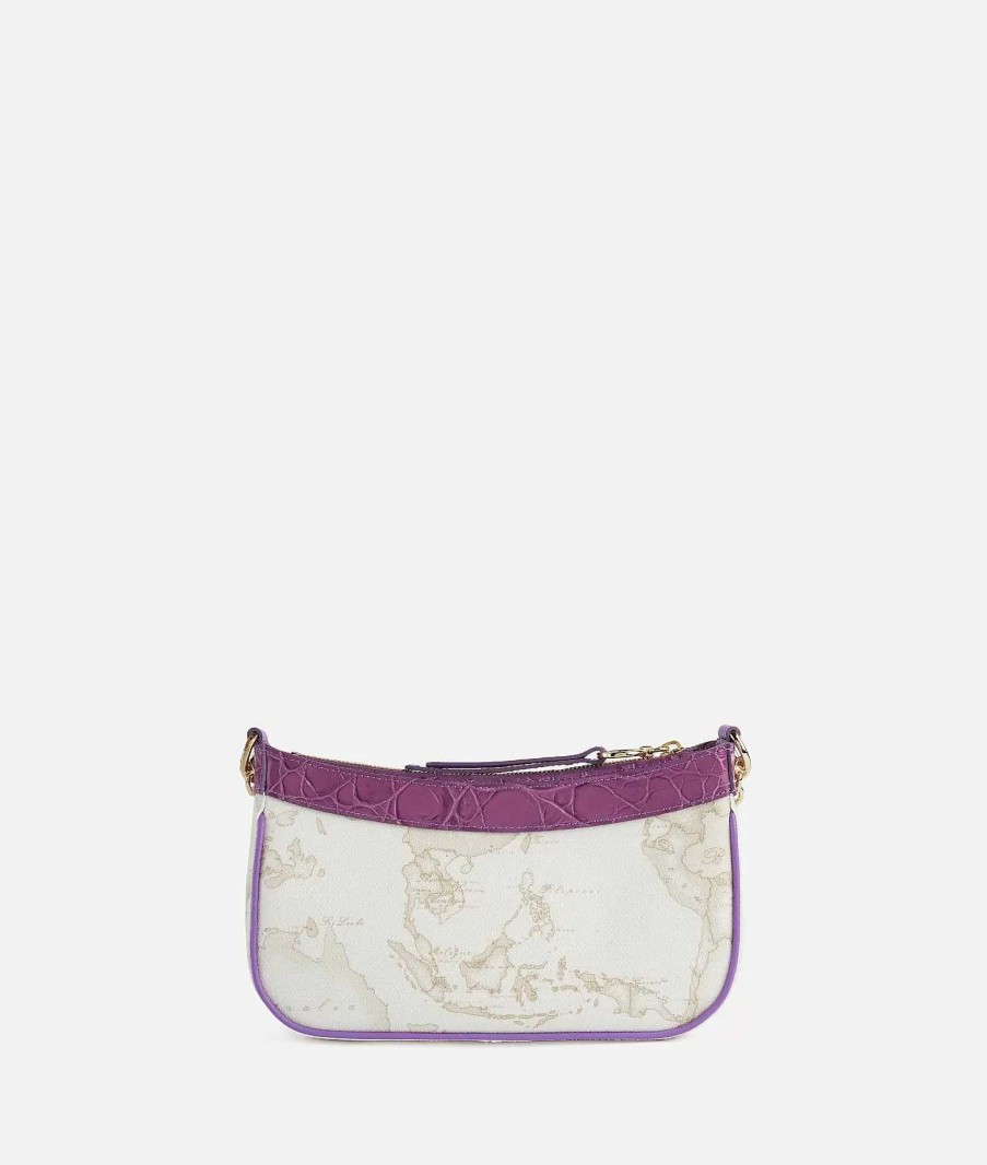 Alviero Martini Mini Bag & Pochette | Lolita Bag Tracollina Con Catena Geo White Malva