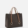 Alviero Martini Borse Shopping | Monogram Borsa Shopping In Tessuto Sfoderato