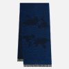 Alviero Martini Sciarpe & Foulard | Sciarpa Geo Pieno Frange 40 X 200 Mirtillo