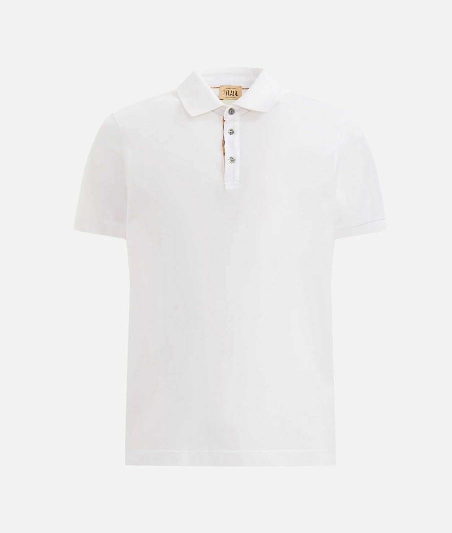 Alviero Martini Maglie, Camicie & T-Shirts | Polo In Cotone Piquet Bianca