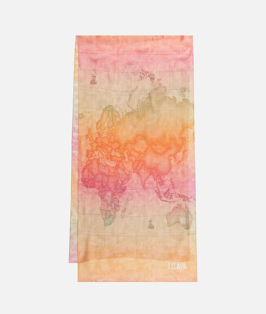 Alviero Martini Sciarpe & Foulard | Sciarpa Geo Multicolor 48 X 190 Rosa Tramonto