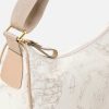 Alviero Martini Borse A Tracolla | Geo Soft White Borsa Piccola A Mezzaluna