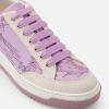 Alviero Martini Sneakers | Sneakers In Tessuto Saffiano Stampa Geo Orchidea Malva