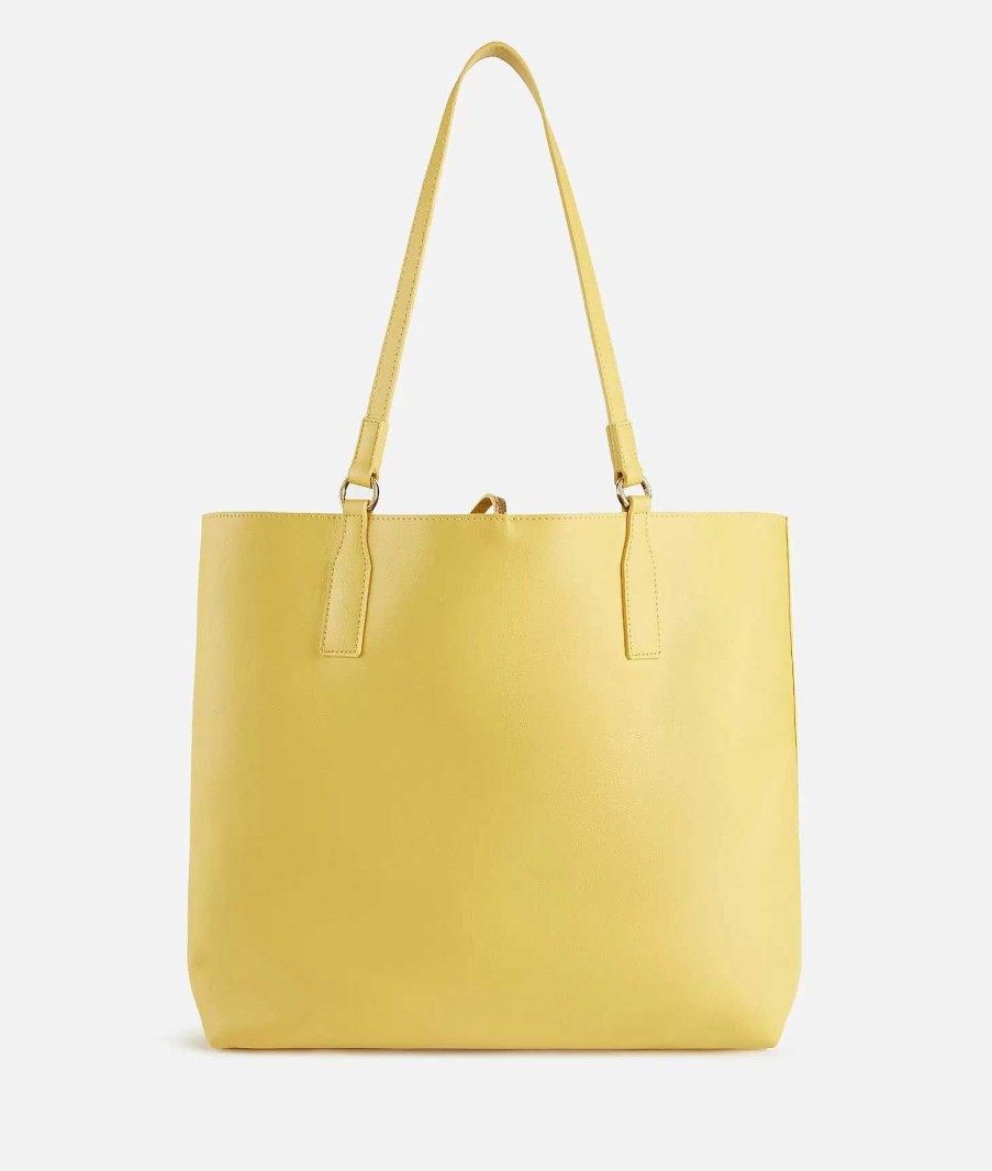 Alviero Martini Borse Shopping | Two-Way Bag Borsa Shopping Reversibile Giallo Miele