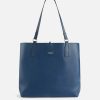 Alviero Martini Borse Shopping | Two-Way Bag Borsa Shopping Reversibile Blu Navy