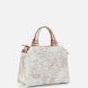 Alviero Martini Borse A Mano | Geo White Borsa A Mano Con Maxi Fibbia