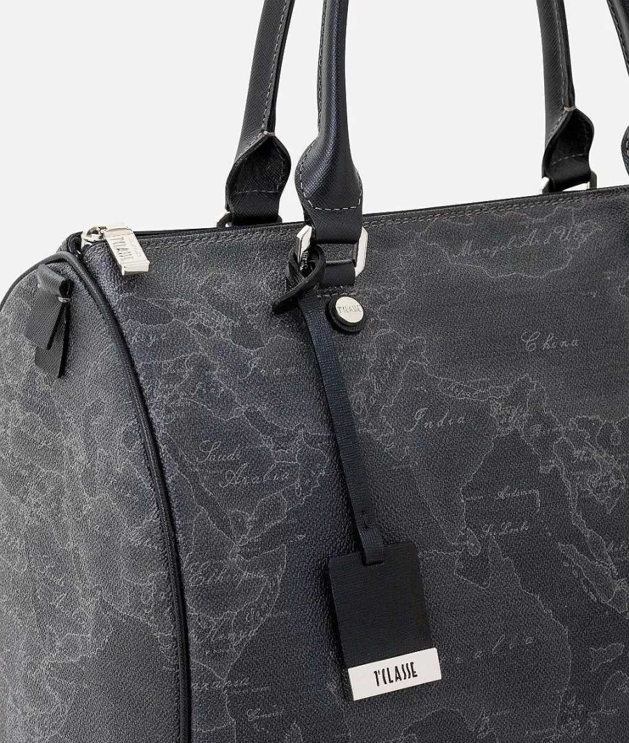 Alviero Martini Borse A Mano | Geo Black Borsa Grande A Bauletto