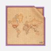 Alviero Martini Sciarpe & Foulard | Foulard Geo Classic In Seta 70 X 70 Malva