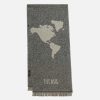 Alviero Martini Sciarpe & Cappelli | Sciarpa Geo Pieno In Misto Cotone 40 X 190 Nera